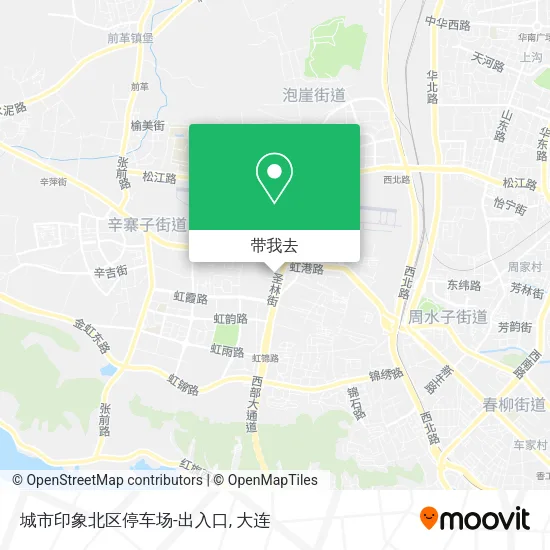 城市印象北区停车场-出入口地图