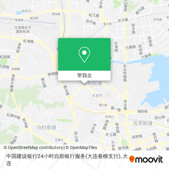 中国建设银行24小时自助银行服务(大连春柳支行)地图