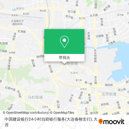 中国建设银行24小时自助银行服务(大连春柳支行)地图