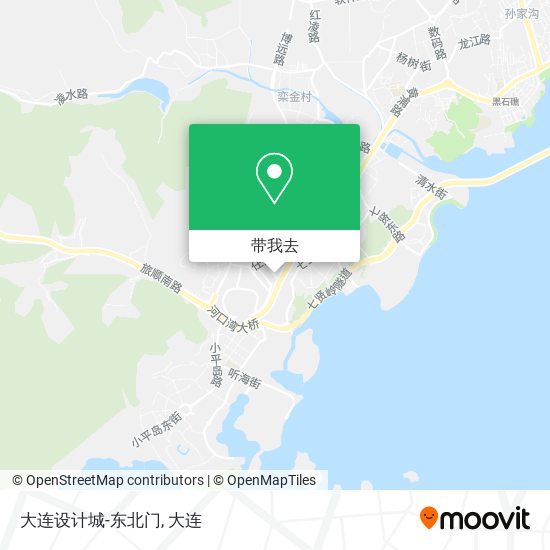 大连设计城-东北门地图
