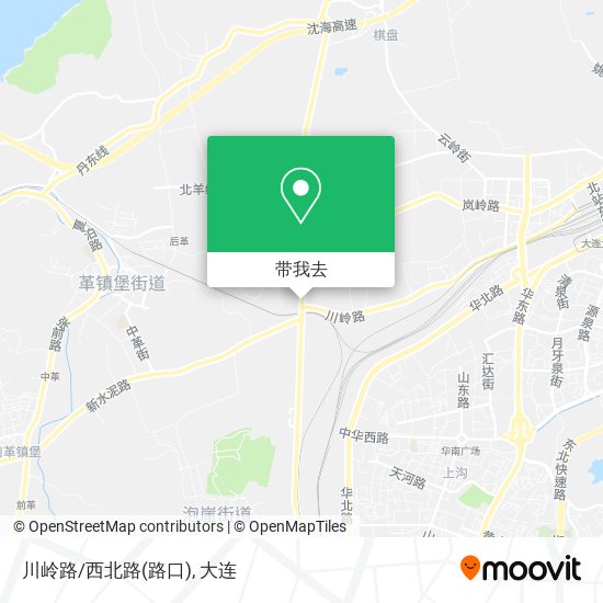 川岭路/西北路(路口)地图