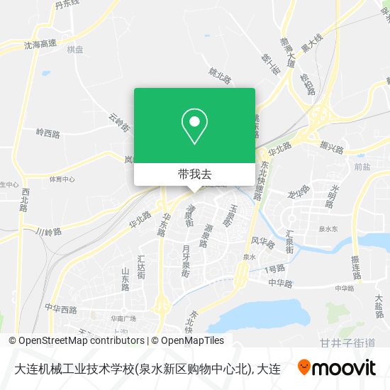 大连机械工业技术学校(泉水新区购物中心北)地图