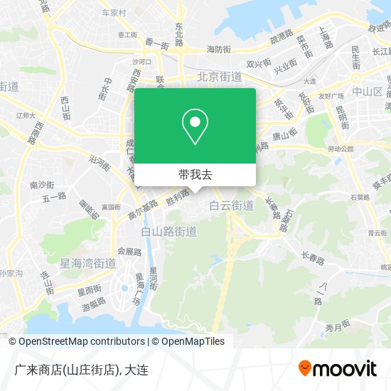 广来商店(山庄街店)地图