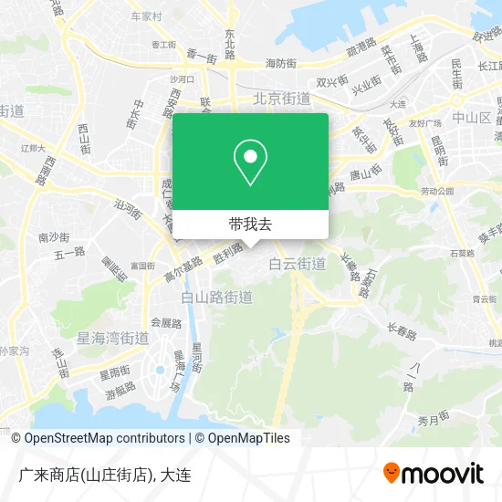 广来商店(山庄街店)地图