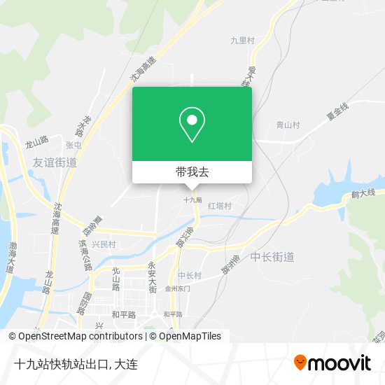 十九站快轨站出口地图