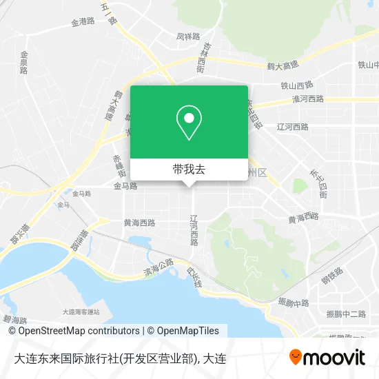 大连东来国际旅行社(开发区营业部)地图