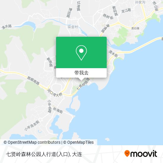 七贤岭森林公园人行道(入口)地图