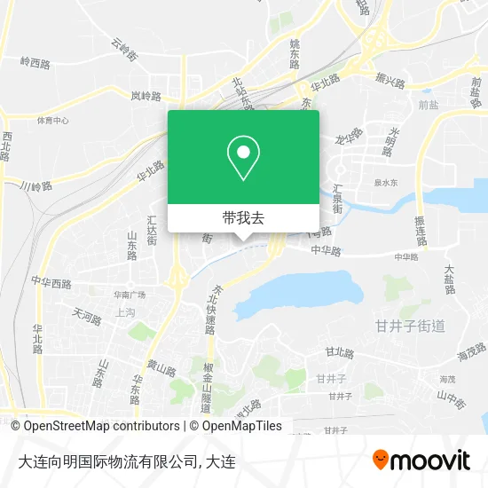 大连向明国际物流有限公司地图