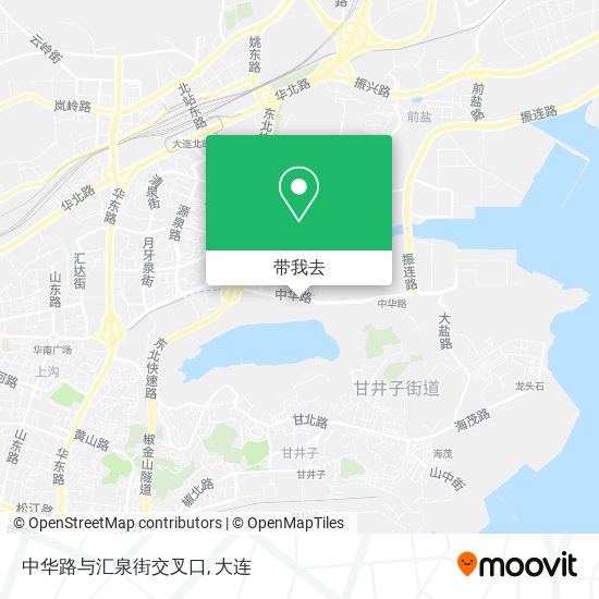 中华路与汇泉街交叉口地图