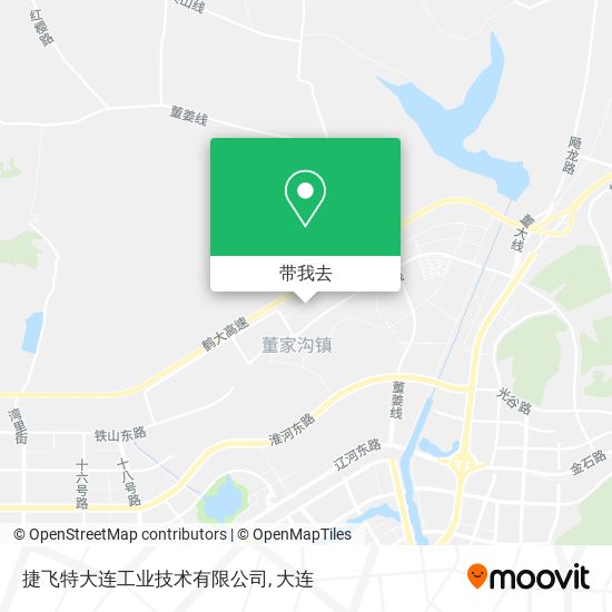 捷飞特大连工业技术有限公司地图