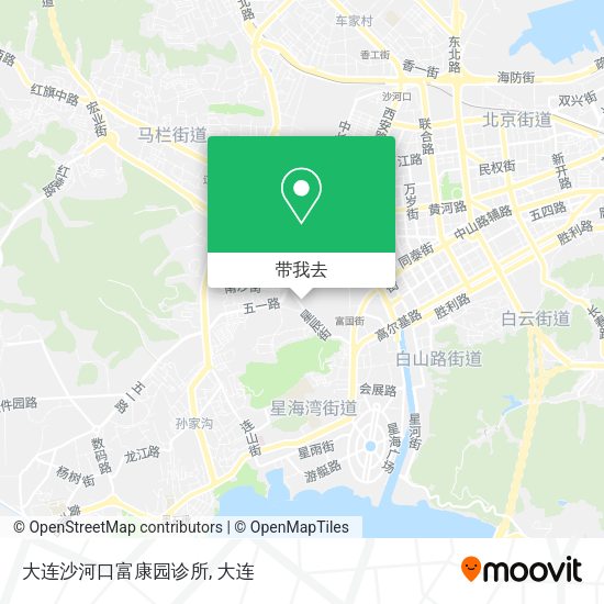 大连沙河口富康园诊所地图