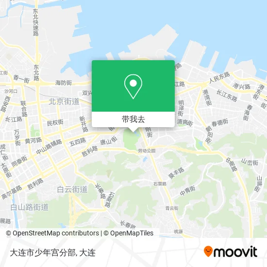 大连市少年宫分部地图