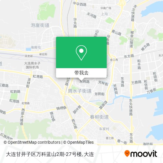 大连甘井子区万科蓝山2期-27号楼地图