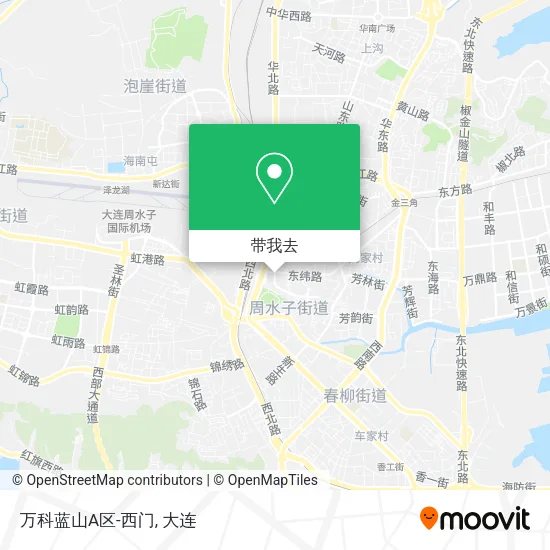 万科蓝山A区-西门地图