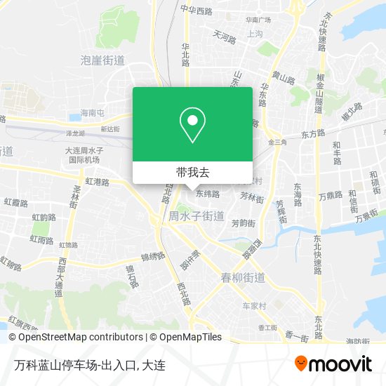 万科蓝山停车场-出入口地图