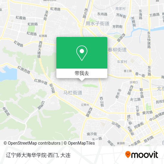 辽宁师大海华学院-西门地图
