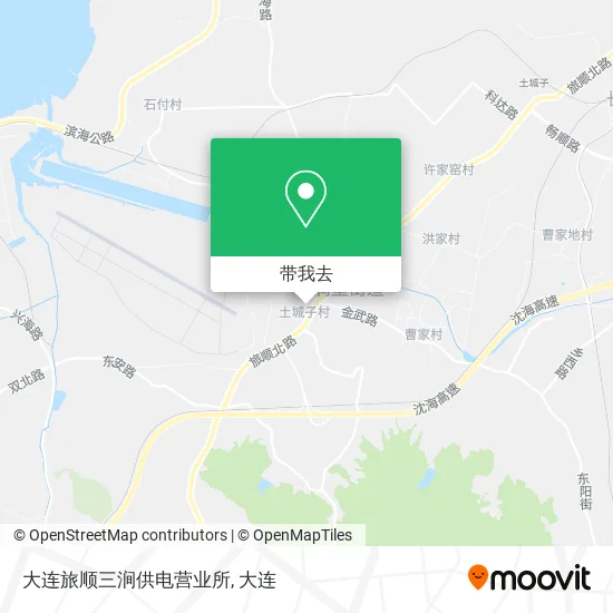 大连旅顺三涧供电营业所地图