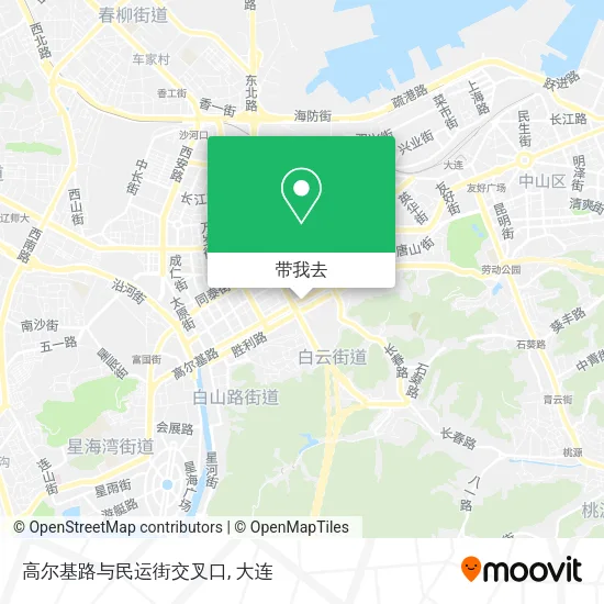 高尔基路与民运街交叉口地图