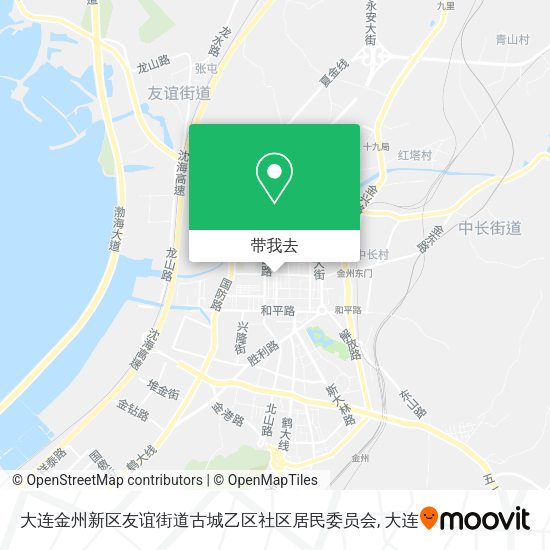 大连金州新区友谊街道古城乙区社区居民委员会地图