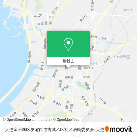 大连金州新区友谊街道古城乙区社区居民委员会地图
