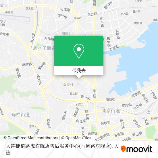 大连捷豹路虎旗舰店售后服务中心(香周路旗舰店)地图