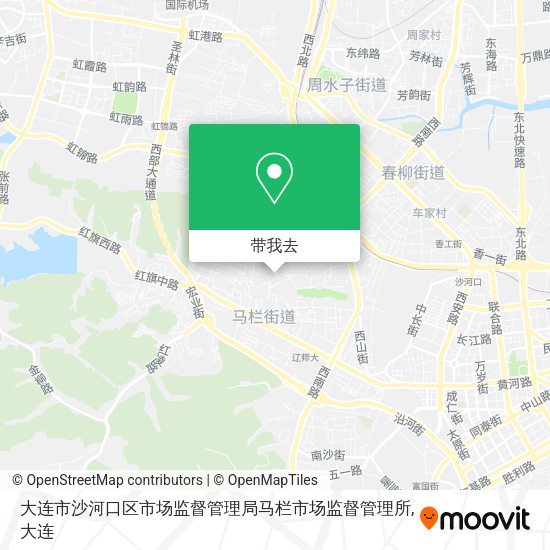 大连市沙河口区市场监督管理局马栏市场监督管理所地图