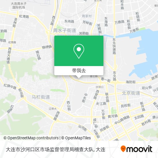 大连市沙河口区市场监督管理局稽查大队地图