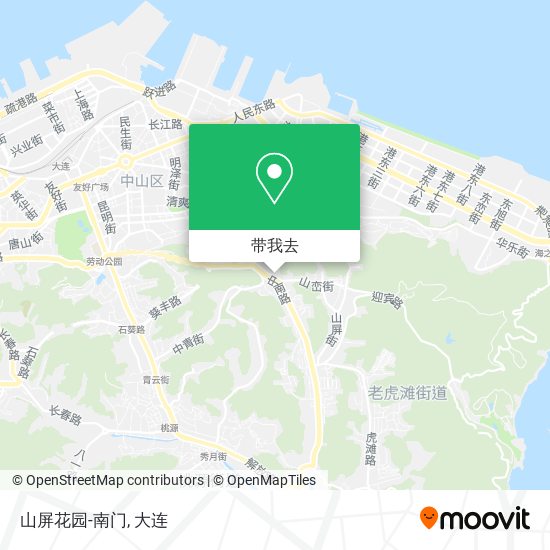 山屏花园-南门地图