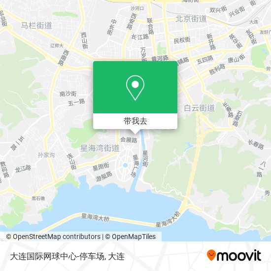 大连国际网球中心-停车场地图