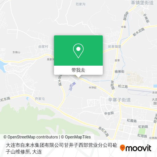 大连市自来水集团有限公司甘井子西部营业分公司砬子山维修所地图