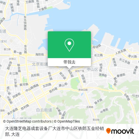 大连隆芝电器成套设备厂大连市中山区铁郎五金经销部地图