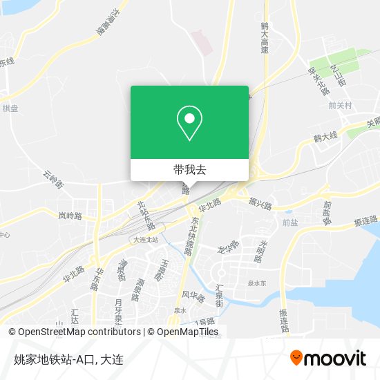 姚家地铁站-A口地图