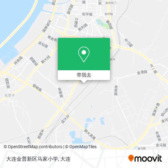 大连金普新区马家小学地图