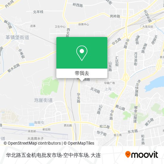 华北路五金机电批发市场-空中停车场地图