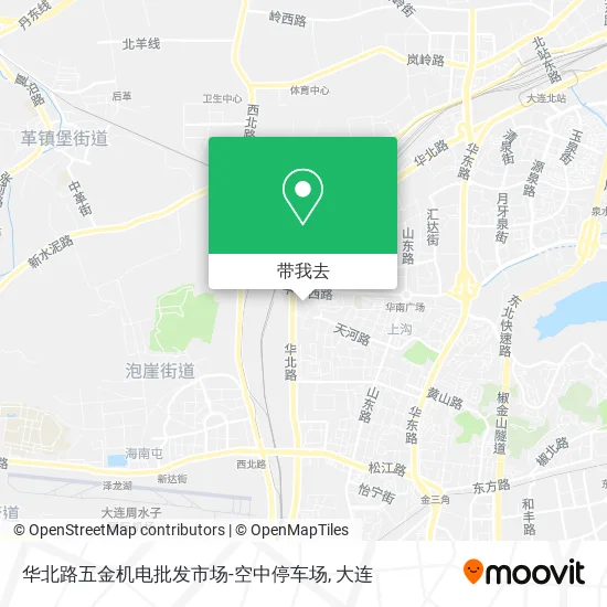 华北路五金机电批发市场-空中停车场地图