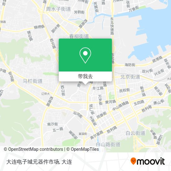 大连电子城元器件市场地图