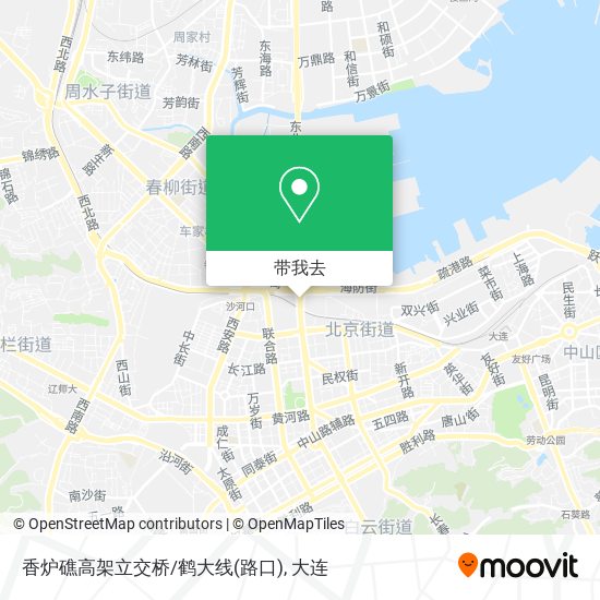 香炉礁高架立交桥/鹤大线(路口)地图