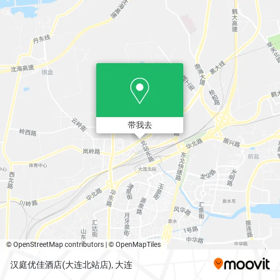 汉庭优佳酒店(大连北站店)地图