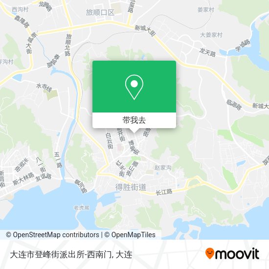 大连市登峰街派出所-西南门地图