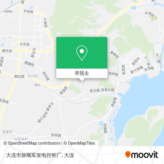 大连市旅顺军发电控柜厂地图
