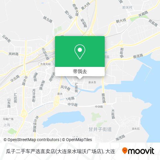 瓜子二手车严选直卖店(大连泉水瑞沃广场店)地图