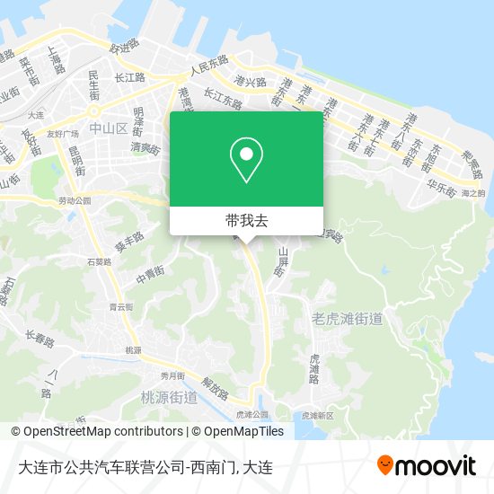 大连市公共汽车联营公司-西南门地图