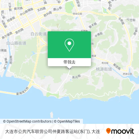 大连市公共汽车联营公司仲夏路客运站(东门)地图