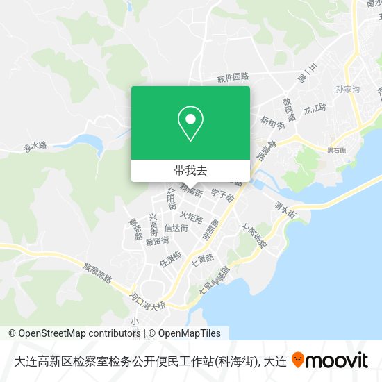 大连高新区检察室检务公开便民工作站(科海街)地图