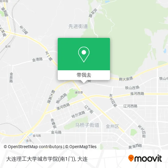 大连理工大学城市学院(南1门)地图