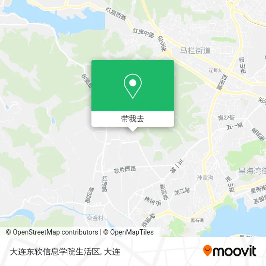 大连东软信息学院生活区地图