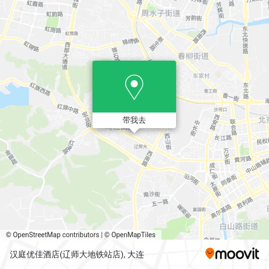 汉庭优佳酒店(辽师大地铁站店)地图