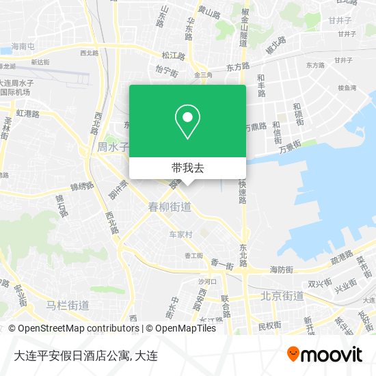 大连平安假日酒店公寓地图