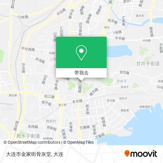 大连市金家街骨灰堂地图