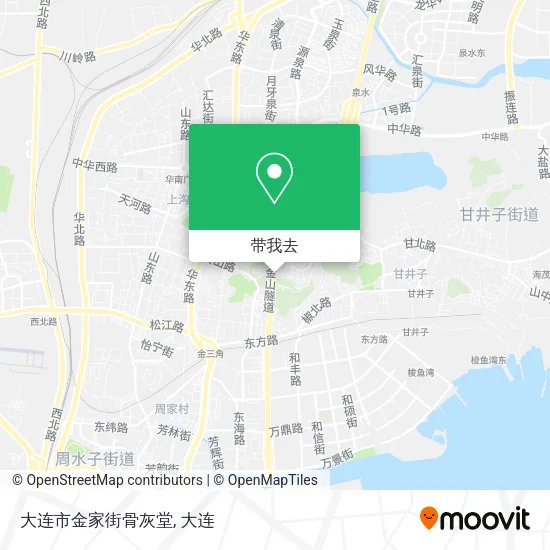 大连市金家街骨灰堂地图